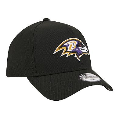 Youth New Era Black Baltimore Ravens 9FORTY A-Frame Adjustable Hat