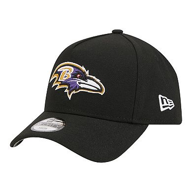 Youth New Era Black Baltimore Ravens 9FORTY A-Frame Adjustable Hat