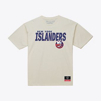 Men's Mitchell & Ness Cream New York Islanders Core Plus T-Shirt