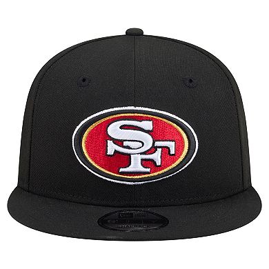 Men's New Era Black San Francisco 49ers 9FIFTY Snapback Hat