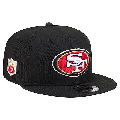 Men's New Era Black San Francisco 49ers 9FIFTY Snapback Hat