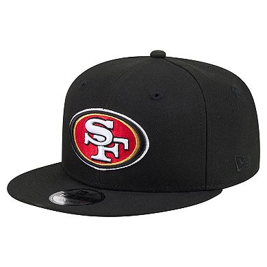 Men's New Era Black San Francisco 49ers 9FIFTY Snapback Hat