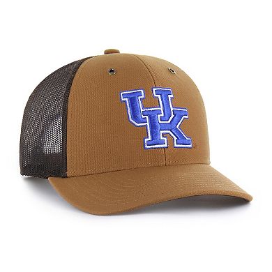 Unisex Carhartt x '47 Brown Kentucky Wildcats Trucker Adjustable Hat