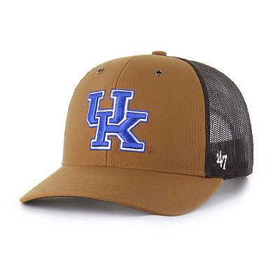 Unisex Carhartt x '47 Brown Kentucky Wildcats Trucker Adjustable Hat