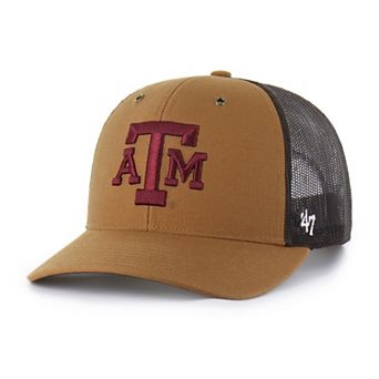 Unisex Carhartt x '47 Brown Texas A&M Aggies Trucker Adjustable Hat