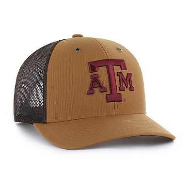 Unisex Carhartt x '47 Brown Texas A&M Aggies Trucker Adjustable Hat