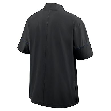 Men's Nike Black Kentucky Wildcats 2026 Sideline Short Sleeve Quarter-Zip Coach Jacket