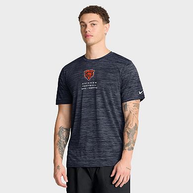 Men's Nike Navy Chicago Bears Velocity Ball Carrier Dri-FIT T-Shirt