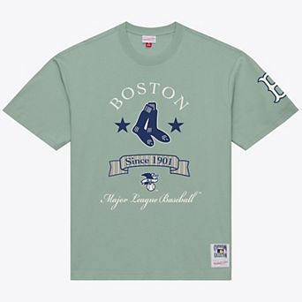 Men's Mitchell & Ness Green Boston Red Sox Yacht Rock T-Shirt