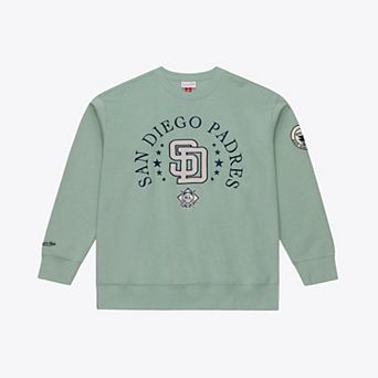 Men's Mitchell & Ness Green San Diego Padres Yacht Rock Fleece Sweatshirt