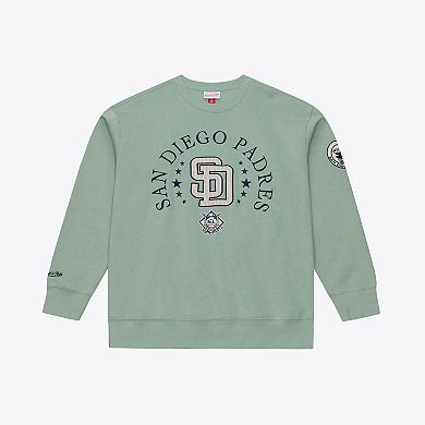 Men's Mitchell & Ness Green San Diego Padres Yacht Rock Fleece Sweatshirt