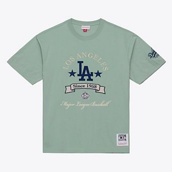 Men's Mitchell & Ness Green Los Angeles Dodgers Yacht Rock T-Shirt