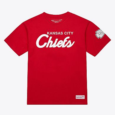 Men's Mitchell & Ness Red Kansas City Chiefs Head Coach Classic T-Shirt