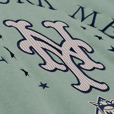 Men's Mitchell & Ness Green New York Mets Yacht Rock Fleece Sweatshirt