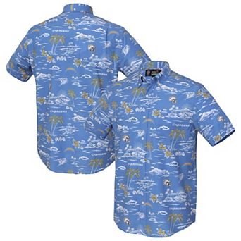 Men's Reyn Spooner Royal Los Angeles Chargers Kekai Performance Button-Down Top
