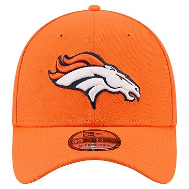 Men's New Era Orange Denver Broncos Core Team 39THIRTY Flex Hat