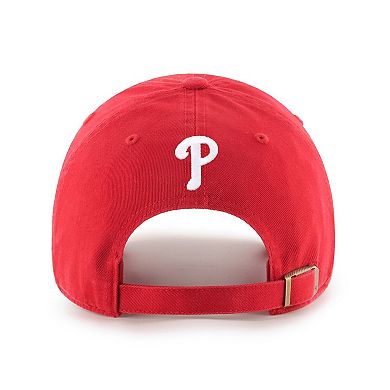 Men's '47 Red Philadelphia Phillies Ice Cream Helmet Clean Up Adjustable Hat