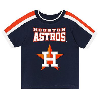 Toddler Outerstuff Navy Houston Astros Ground Ball T-Shirt & Shorts Set