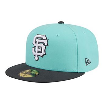 Men's New Era Turquoise/Charcoal San Francisco Giants Two-Tone Color Pack 59FIFTY Fitted Hat