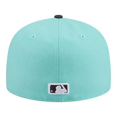 Men's New Era Turquoise/Charcoal San Francisco Giants Two-Tone Color Pack 59FIFTY Fitted Hat