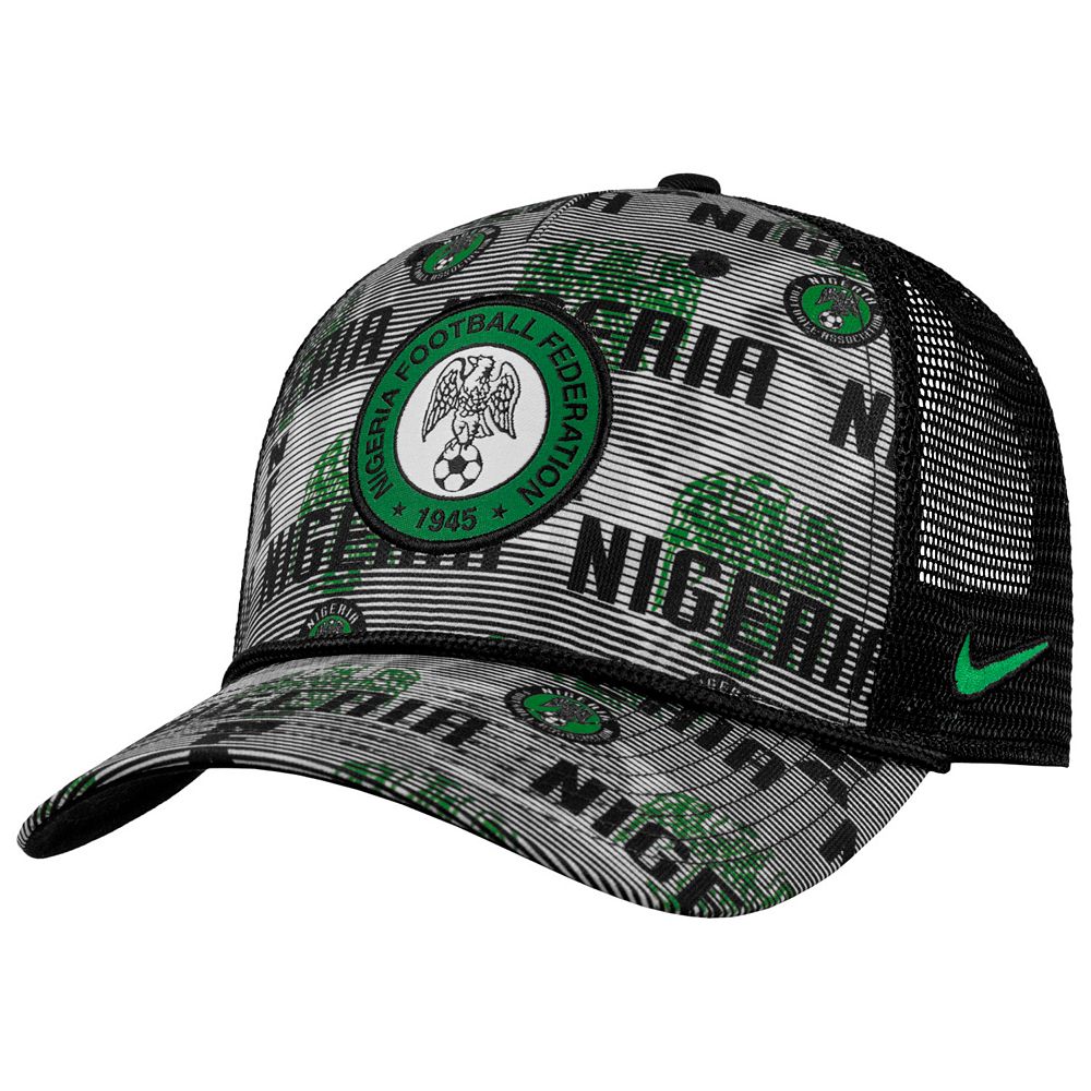 Men's Nike Green Nigeria National Team Rise Rope Trucker Adjustable Hat