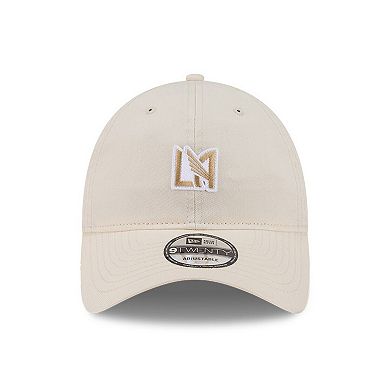 Men's New Era Beige LAFC Micro Team Logo 9TWENTY Adjustable Hat