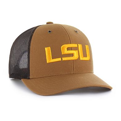 Unisex Carhartt x '47 Brown LSU Tigers Trucker Adjustable Hat