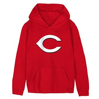 Preschool Outerstuff Red Cincinnati Reds Primary Logo Fleece Hoodie
