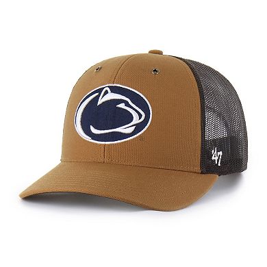 Unisex Carhartt x '47 Brown Penn State Nittany Lions Trucker Adjustable Hat