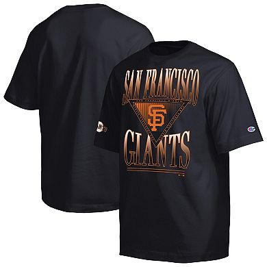 Men's Champion Black San Francisco Giants Traditions Two Locations T-Shirt