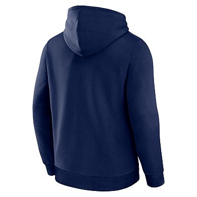 Men's Logo Athletic Navy Washington Nationals Wordmark Hoodie