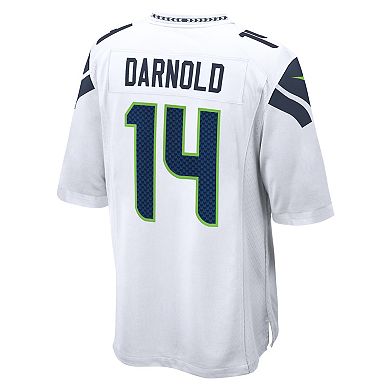 Men's Nike Sam Darnold White Seattle Seahawks Game Jersey