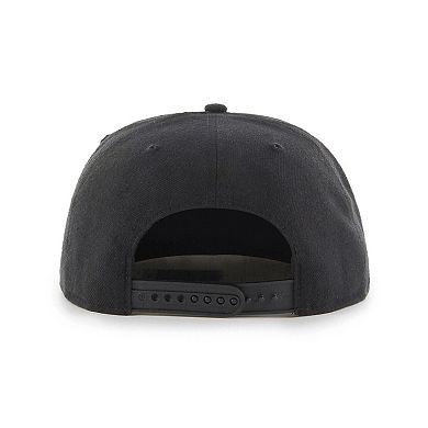 Men's '47 Black Philadelphia Flyers No Shot Captain Snapback Hat