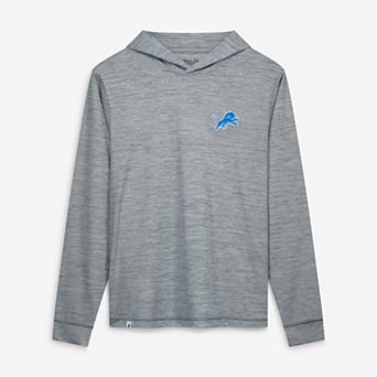 Men's johnnie-O Gray Detroit Lions Talon Long Sleeve Hooded T-Shirt