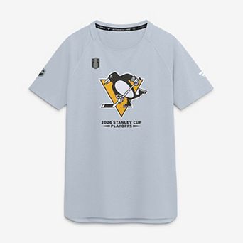 Men's Fanatics Gray Pittsburgh Penguins 2026 Stanley Cup Playoffs Authentic Pro Rink Performance T-Shirt