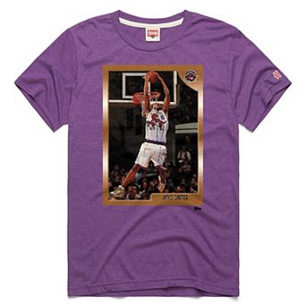 Unisex Homage Vince Carter Purple Toronto Raptors Topps Trading Card Player Tri-Blend T-Shirt