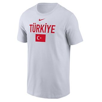 Men's Nike White Turkey National Team 2026 Core T-Shirt