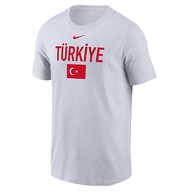 Men's Nike White Turkey National Team 2026 Core T-Shirt