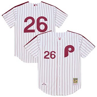 Men's Mitchell & Ness Chase Utley White Philadelphia Phillies 2003 Cooperstown Collection Authentic Jersey