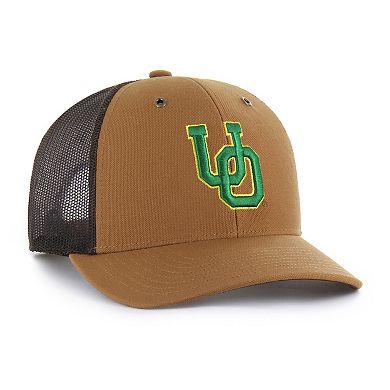 Unisex Carhartt x '47 Brown Oregon Ducks Trucker Adjustable Hat