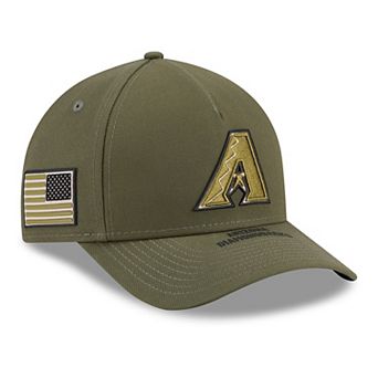 Youth New Era Olive Arizona Diamondbacks 2026 Armed Forces Day 9FORTY M-Crown Adjustable Hat