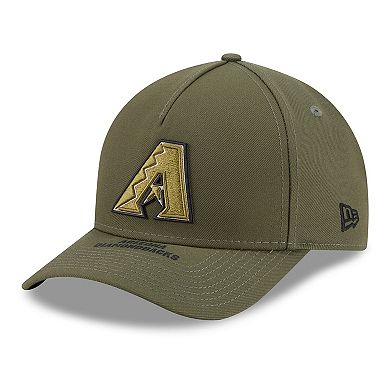 Youth New Era Olive Arizona Diamondbacks 2026 Armed Forces Day 9FORTY M-Crown Adjustable Hat