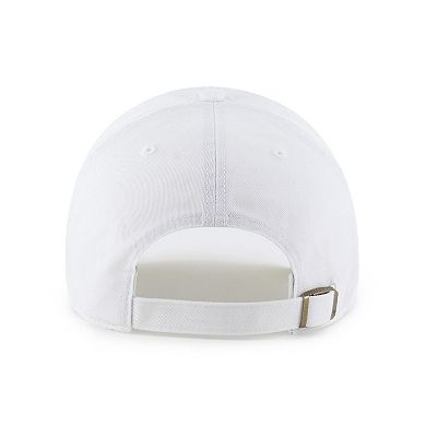 Men's '47 White Buffalo Sabres Logo Clean Up Adjustable Hat