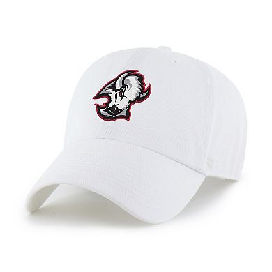 Men's '47 White Buffalo Sabres Logo Clean Up Adjustable Hat