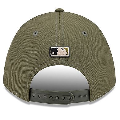 Youth New Era Olive Minnesota Twins 2026 Armed Forces Day 9FORTY M-Crown Adjustable Hat