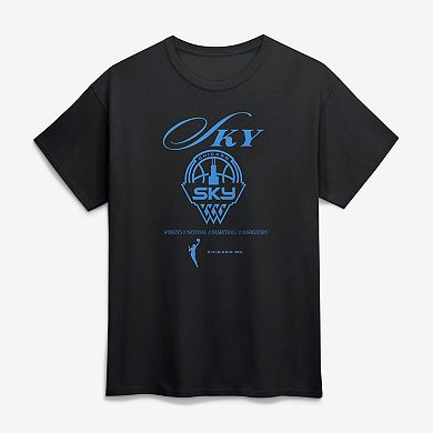 Unisex Logo Athletic Black Chicago Sky In Motion T-Shirt