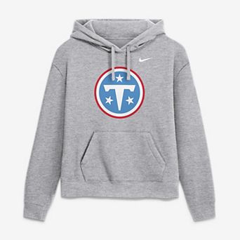 Women's Nike Heather Gray Tennessee Titans Primetime Club Hoodie