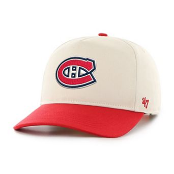 Men's '47 Cream/Red Montreal Canadiens Logo 2-Tone Hitch Adjustable Hat
