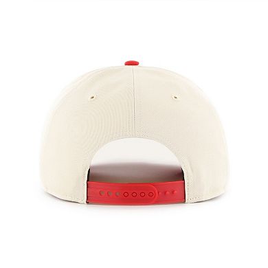 Men's '47 Cream/Red Montreal Canadiens Logo Hitch Adjustable Hat