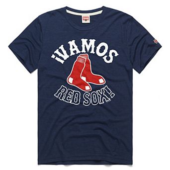 Men's Homage Navy Boston Red Sox Vamos Tri-Blend T-Shirt